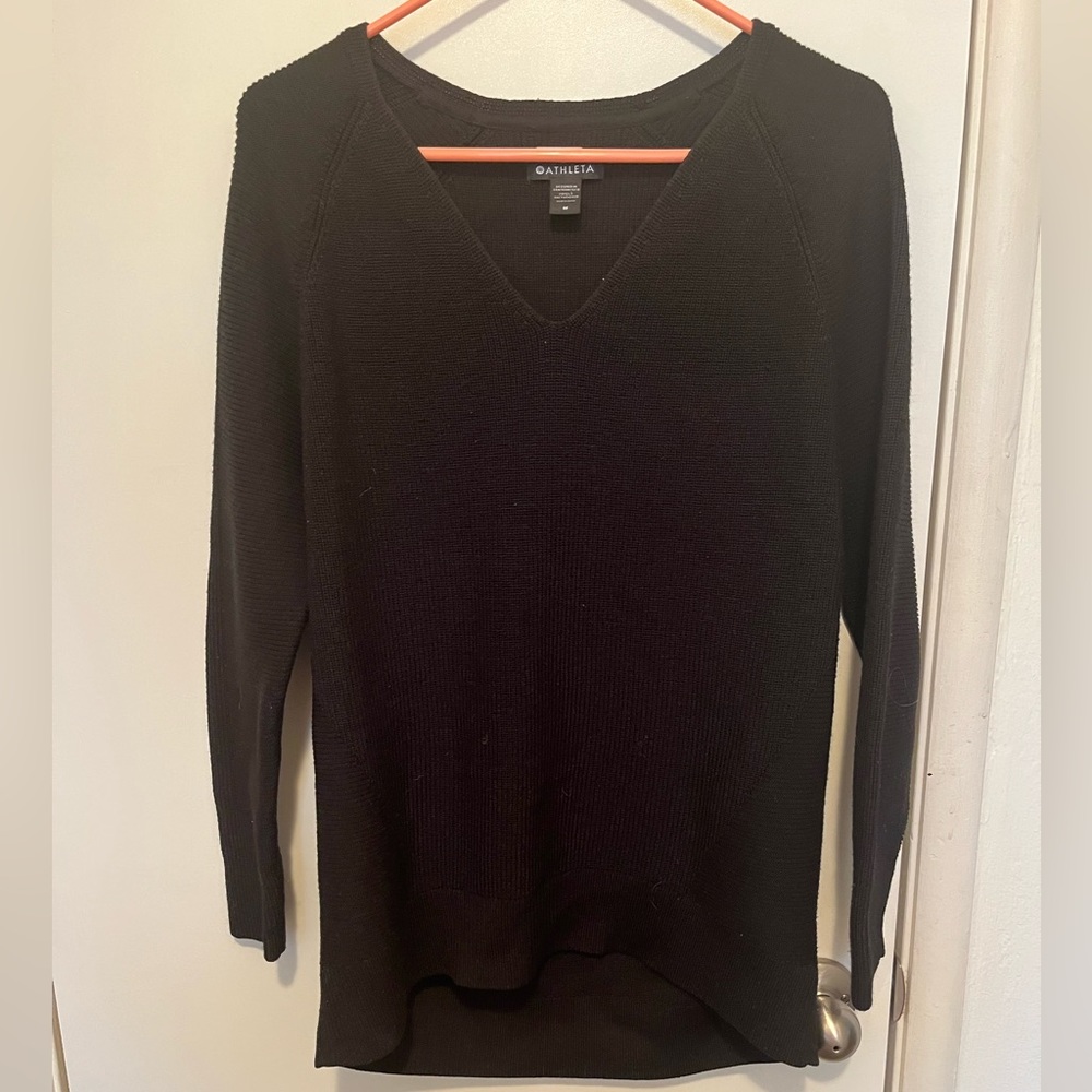 Athleta wool blend pullover sweater